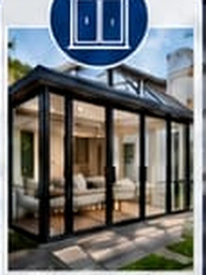 Glass and aluminium patio enclosure