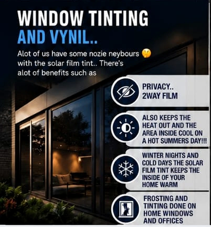 Tinted modern windows